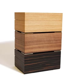 scatole per oreficeria in legno