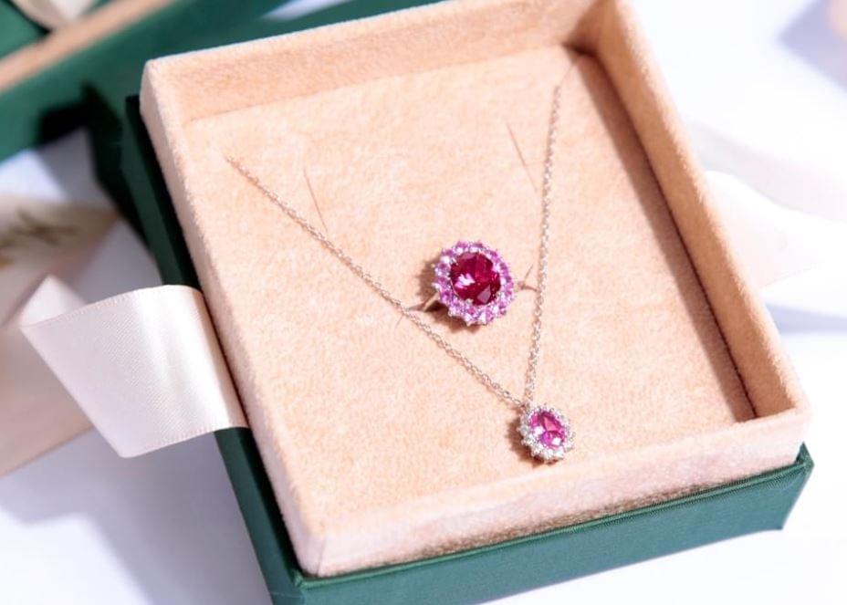 Set 2 Scatole Per Gioielli In Tessuto Nero - Per Collane E Braccialetti, Design Elegante, Ideale Per Regali